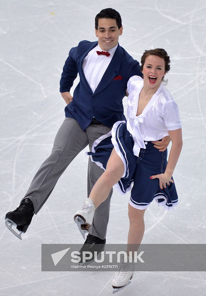 2014 Winter Olympics. Figure skating. Ice dance. Short program