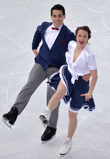 2014 Winter Olympics. Figure skating. Ice dance. Short program