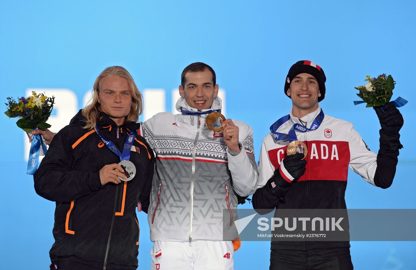 2014 Winter Olympics. Medal ceremony. Day Nine