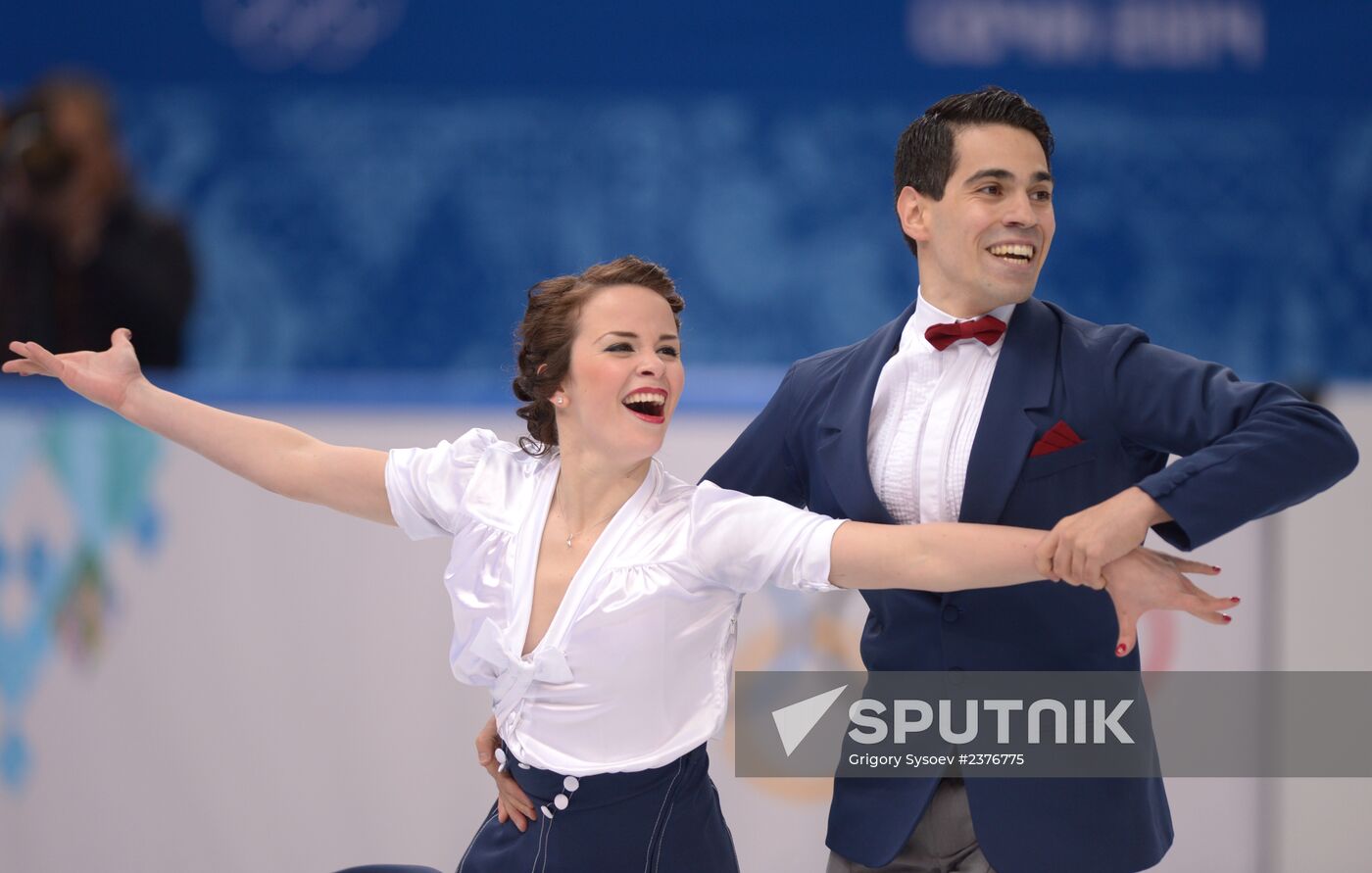 2014 Winter Olympics. Figure skating. Ice dance. Short program