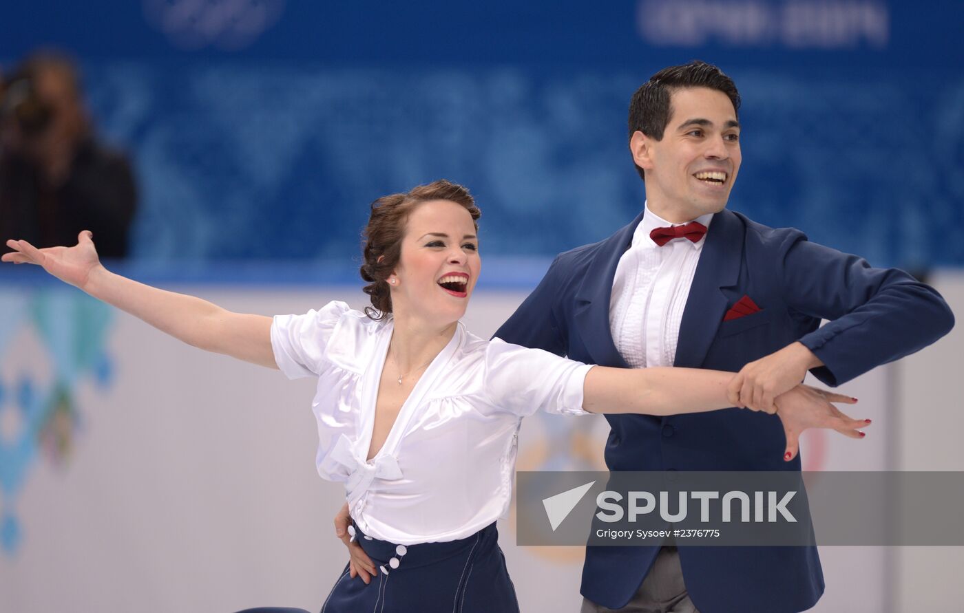 2014 Winter Olympics. Figure skating. Ice dance. Short program