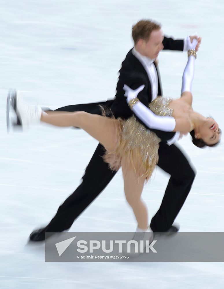 2014 Winter Olympics. Figure skating. Ice dance. Short program