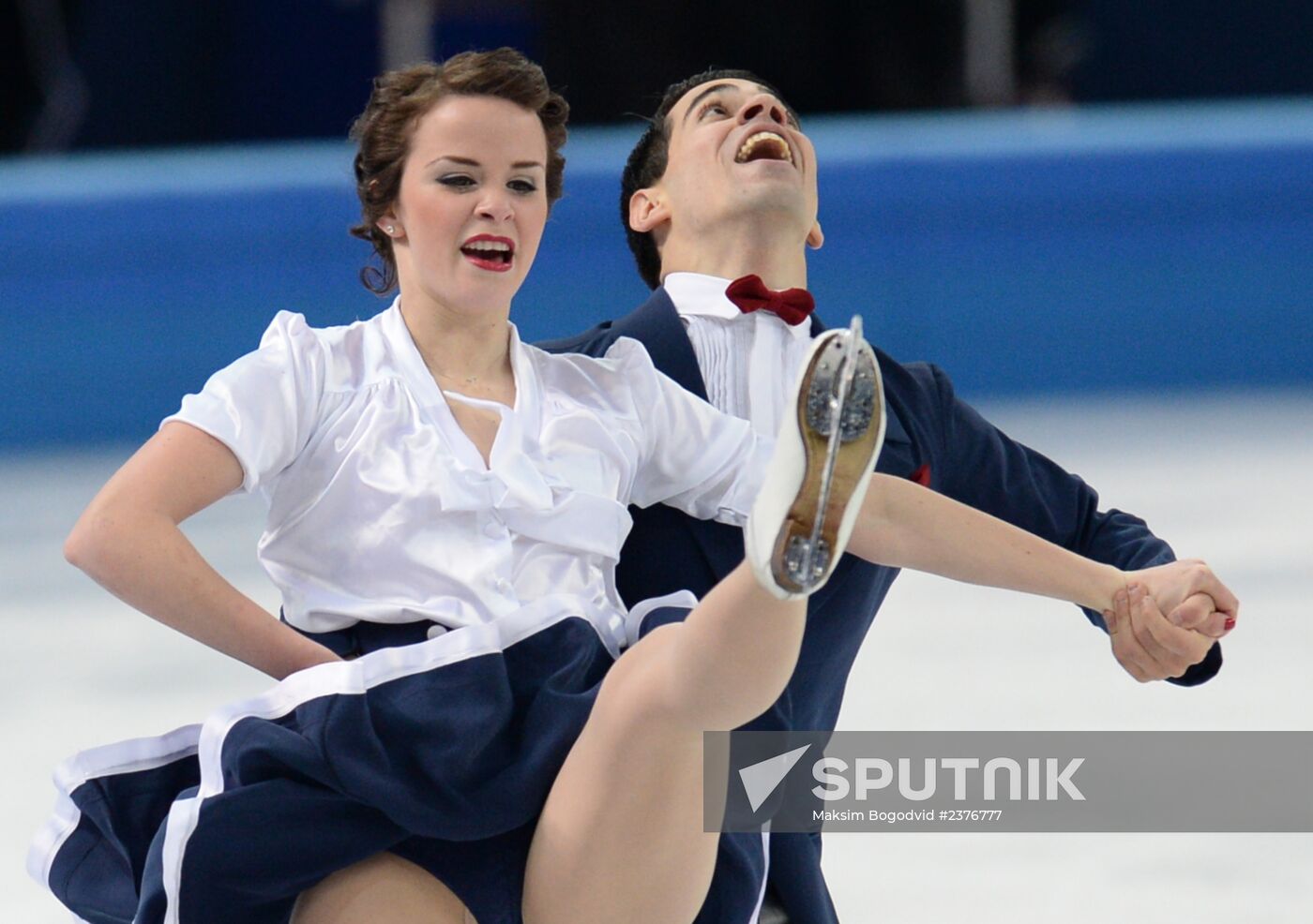 2014 Winter Olympics. Figure skating. Ice dance. Short program