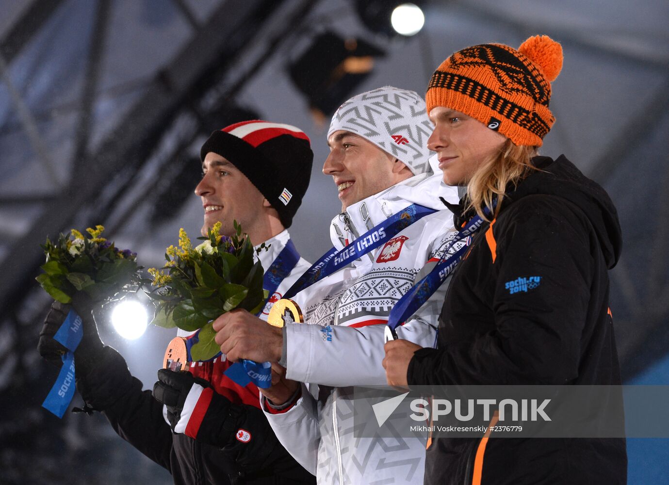 2014 Winter Olympics. Medal ceremony. Day Nine