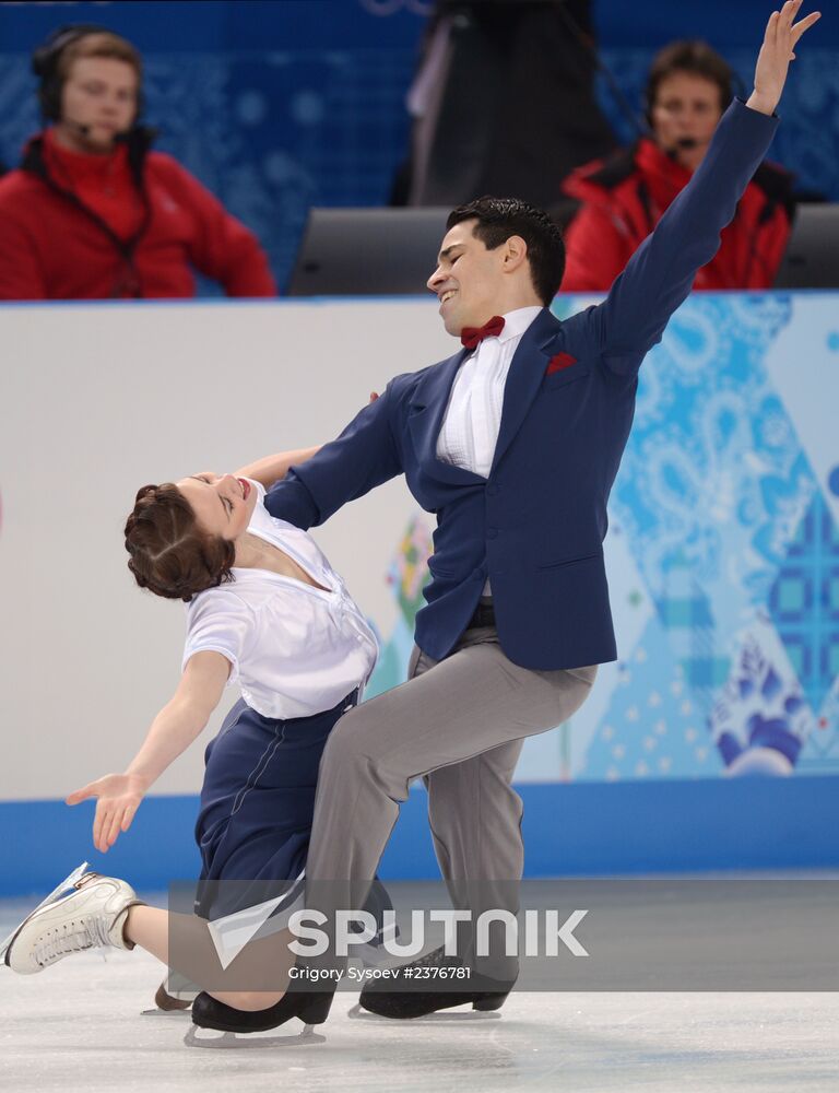 2014 Winter Olympics. Figure skating. Ice dance. Short program