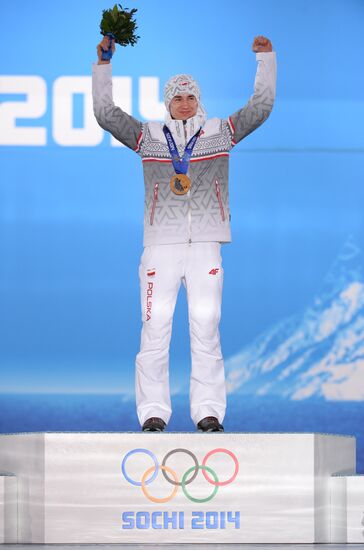 2014 Winter Olympics. Medal ceremony. Day Nine