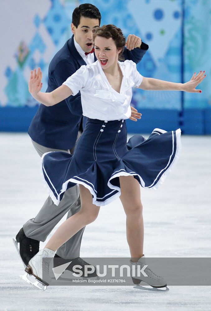 2014 Winter Olympics. Figure skating. Ice dance. Short program