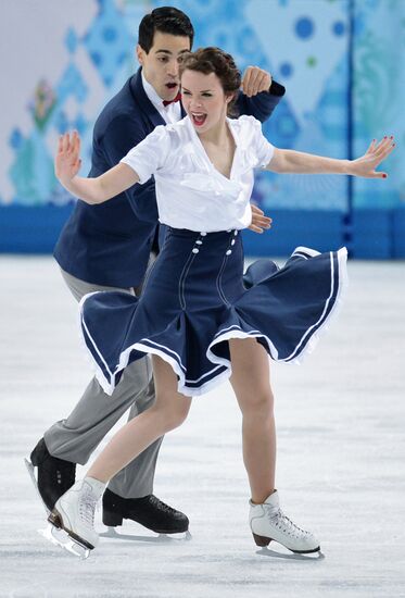 2014 Winter Olympics. Figure skating. Ice dance. Short program