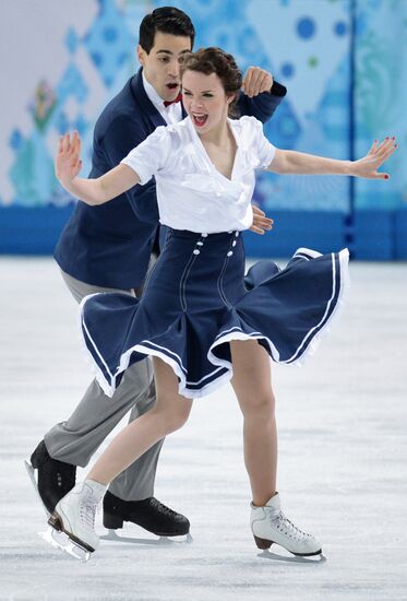 2014 Winter Olympics. Figure skating. Ice dance. Short program