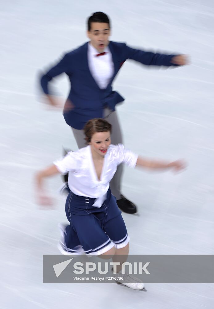 2014 Winter Olympics. Figure skating. Ice dance. Short program