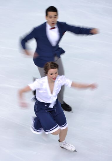 2014 Winter Olympics. Figure skating. Ice dance. Short program