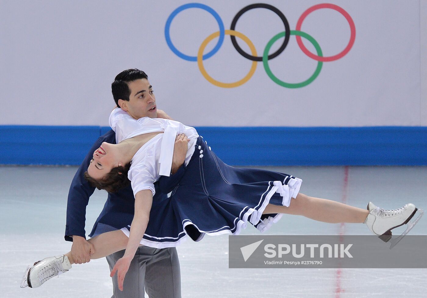 2014 Winter Olympics. Figure skating. Ice dance. Short program