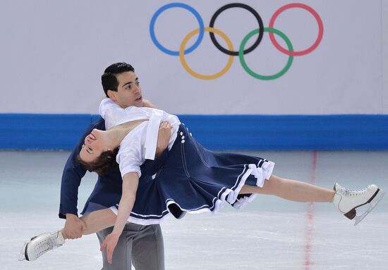 2014 Winter Olympics. Figure skating. Ice dance. Short program