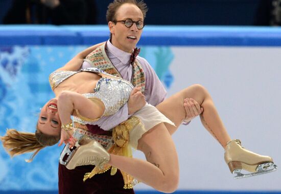 2014 Winter Olympics. Figure skating. Ice dance. Short program