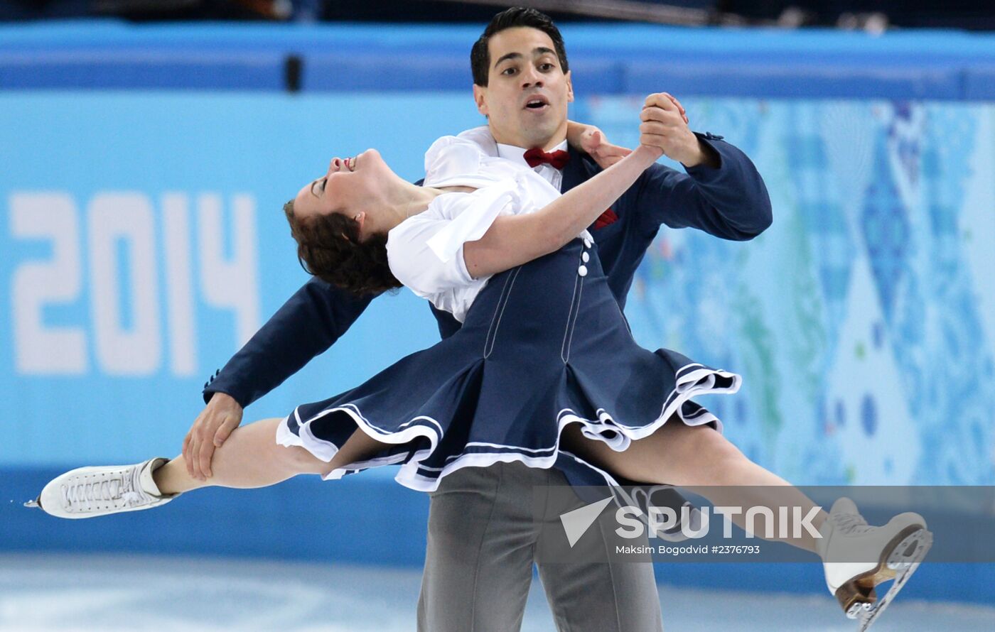 2014 Winter Olympics. Figure skating. Ice dance. Short program