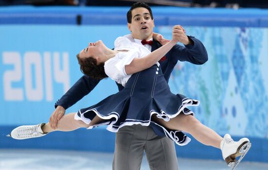 2014 Winter Olympics. Figure skating. Ice dance. Short program