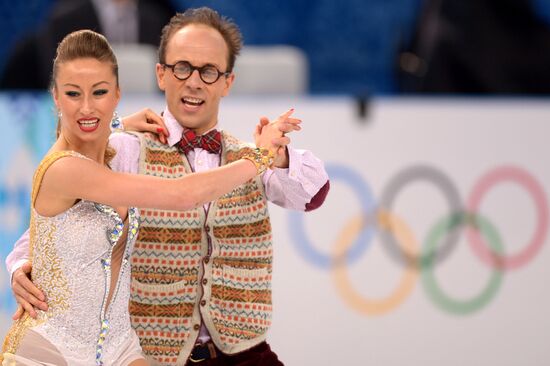 2014 Winter Olympics. Figure skating. Ice dance. Short program