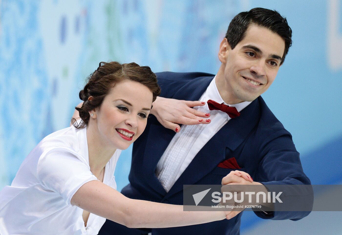 2014 Winter Olympics. Figure skating. Ice dance. Short program