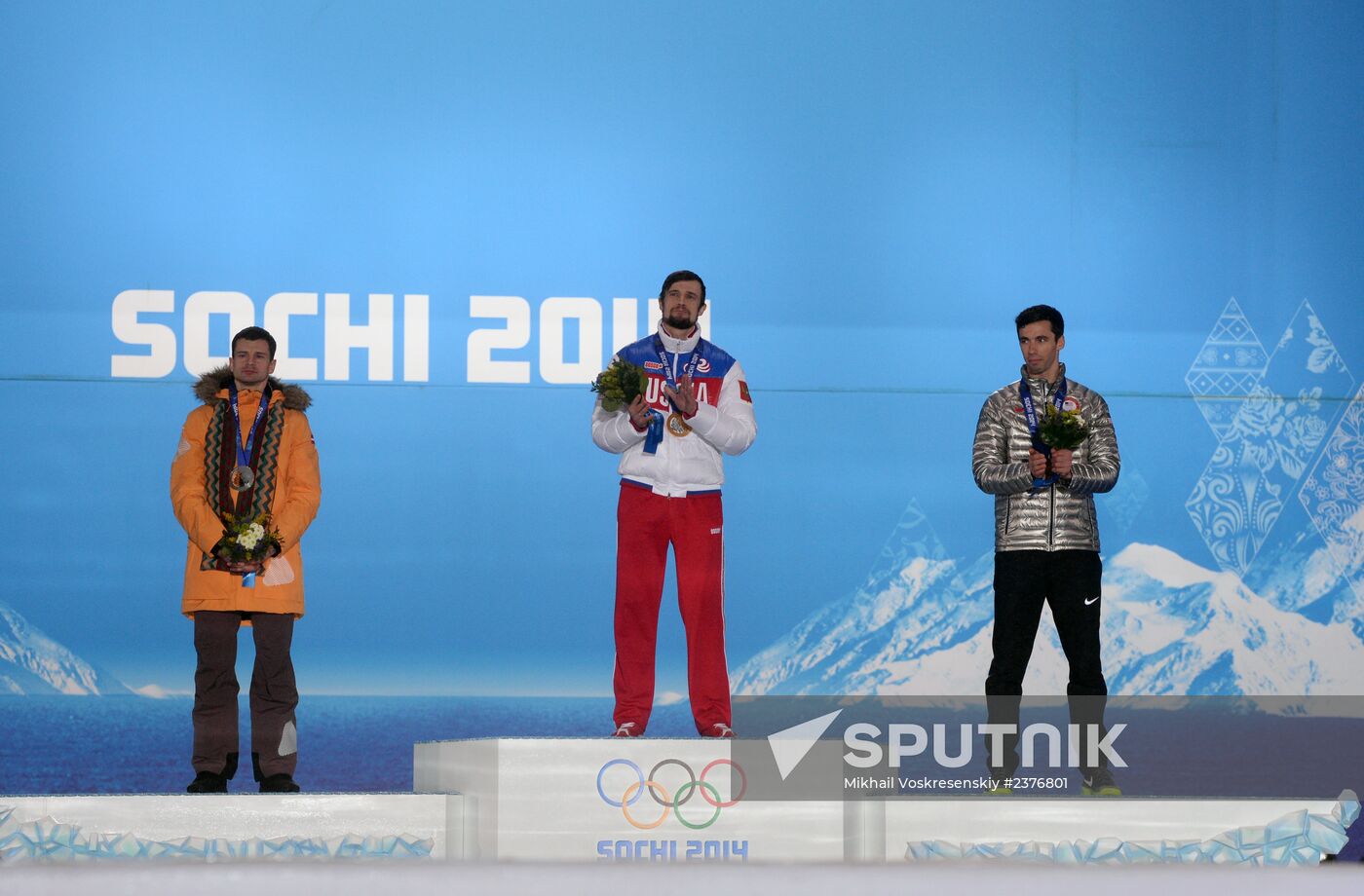 2014 Winter Olympics. Medal ceremony. Day Nine