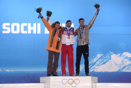 2014 Winter Olympics. Medal ceremony. Day Nine