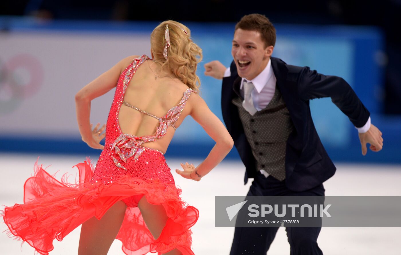 2014 Winter Olympics. Figure skating. Ice dance. Short program