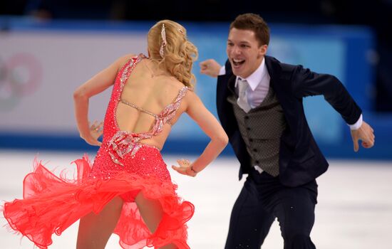 2014 Winter Olympics. Figure skating. Ice dance. Short program