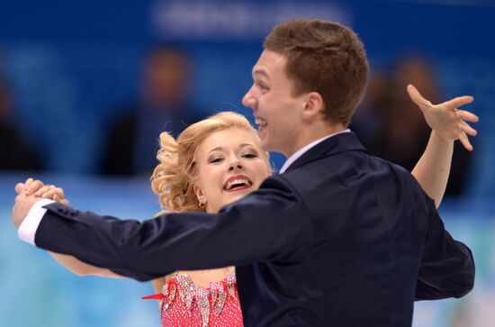 2014 Winter Olympics. Figure skating. Ice dance. Short program