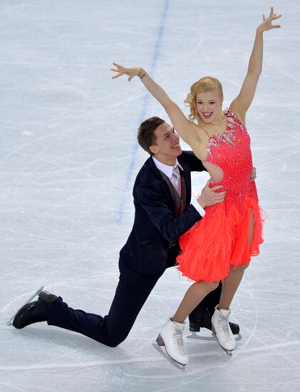 2014 Winter Olympics. Figure skating. Ice dance. Short program