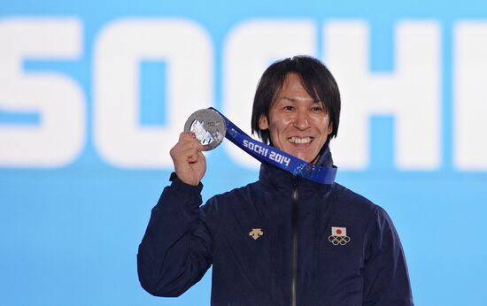 2014 Winter Olympics. Medal ceremony. Day Nine