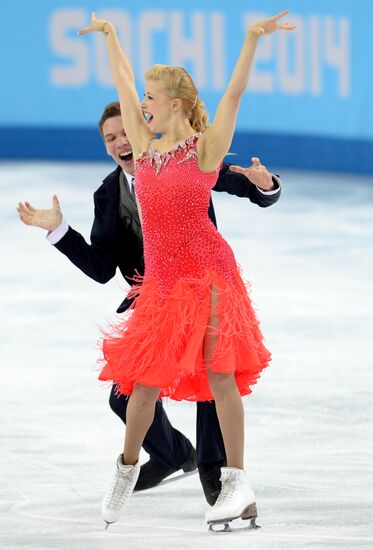 2014 Winter Olympics. Figure skating. Ice dance. Short program