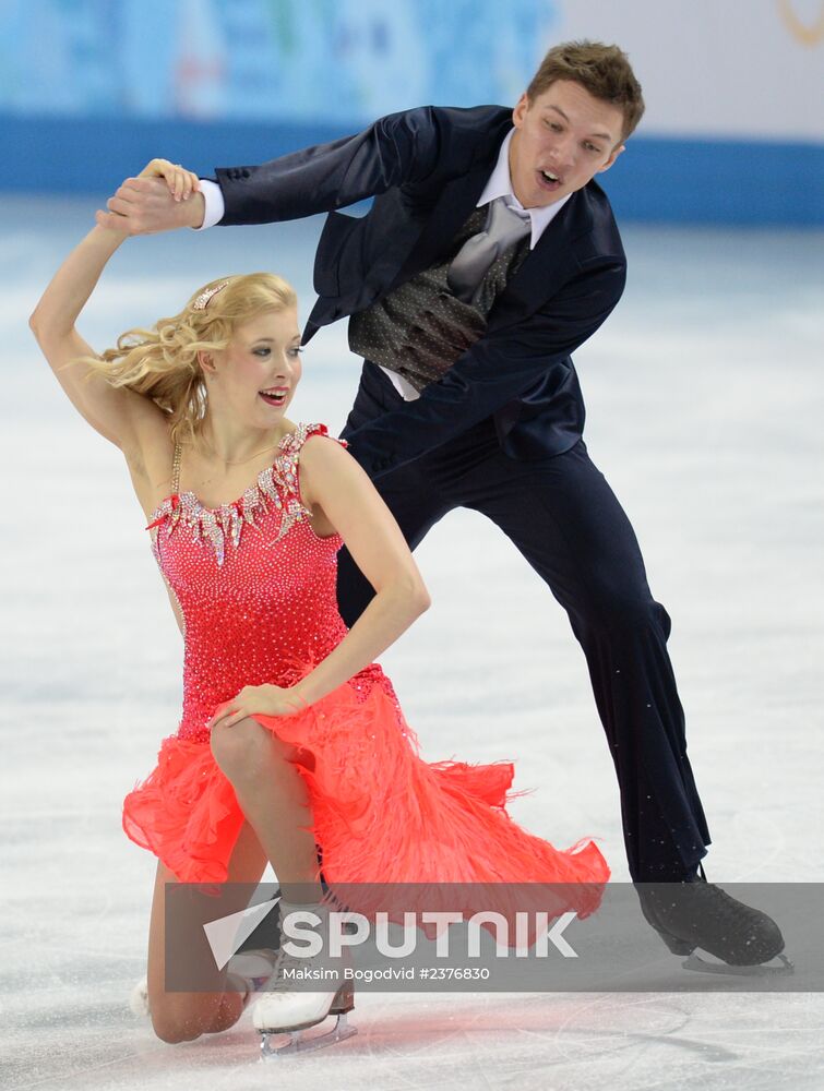 2014 Winter Olympics. Figure skating. Ice dance. Short program