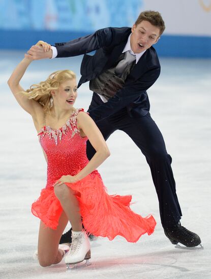 2014 Winter Olympics. Figure skating. Ice dance. Short program