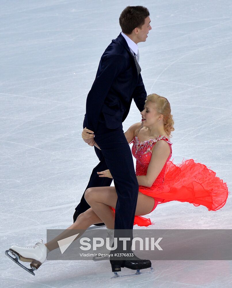 2014 Winter Olympics. Figure skating. Ice dance. Short program