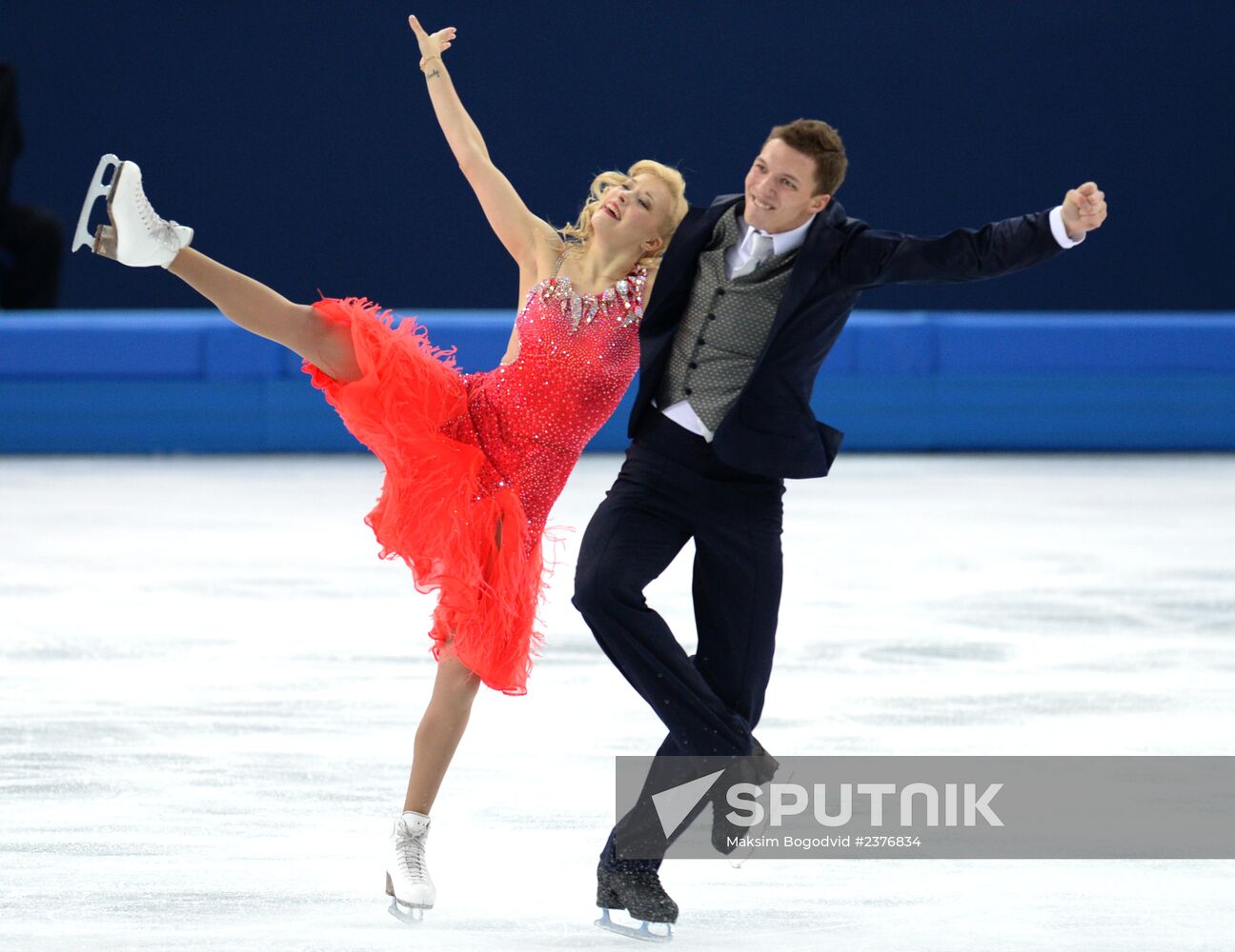 2014 Winter Olympics. Figure skating. Ice dance. Short program