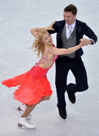 2014 Winter Olympics. Figure skating. Ice dance. Short program