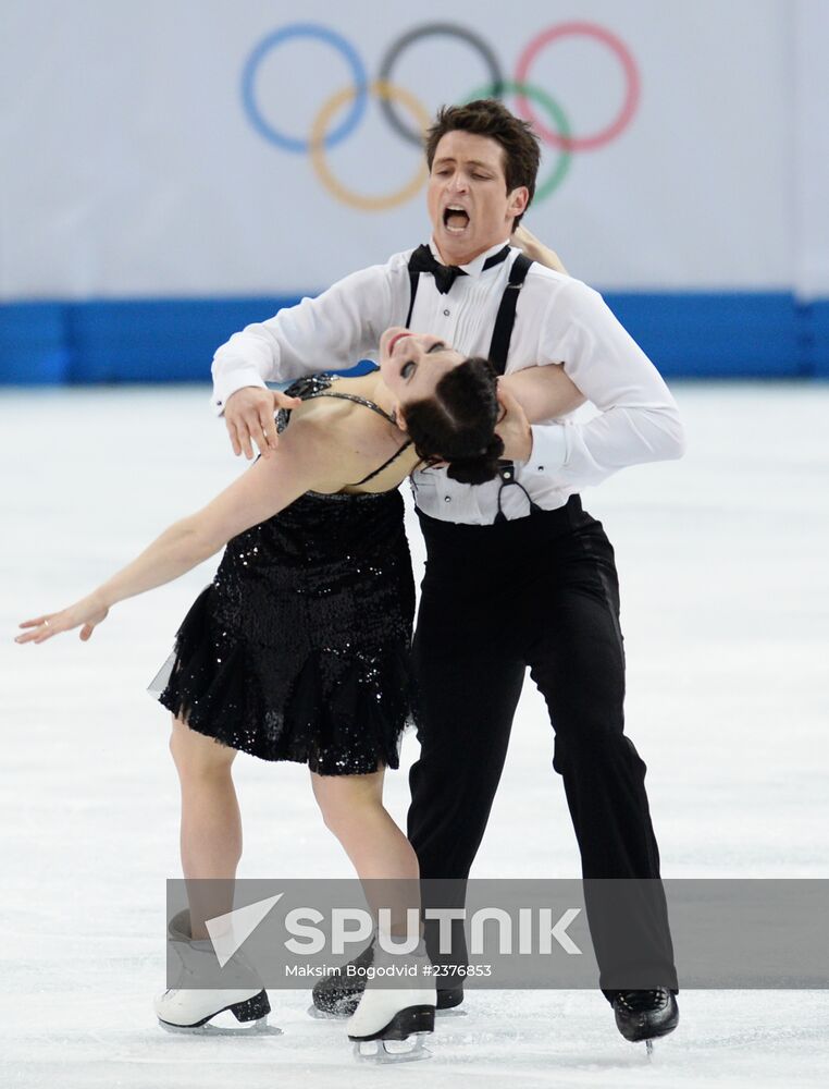 2014 Winter Olympics. Figure skating. Ice dance. Short program