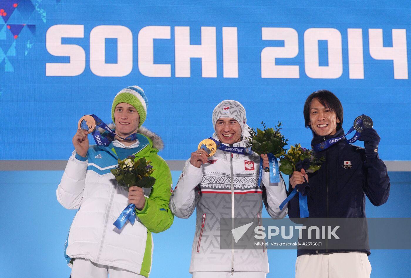 2014 Winter Olympics. Medal ceremony. Day Nine