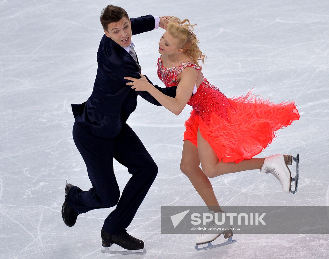 2014 Winter Olympics. Figure skating. Ice dance. Short program