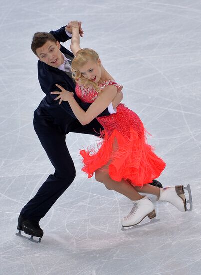 2014 Winter Olympics. Figure skating. Ice dance. Short program