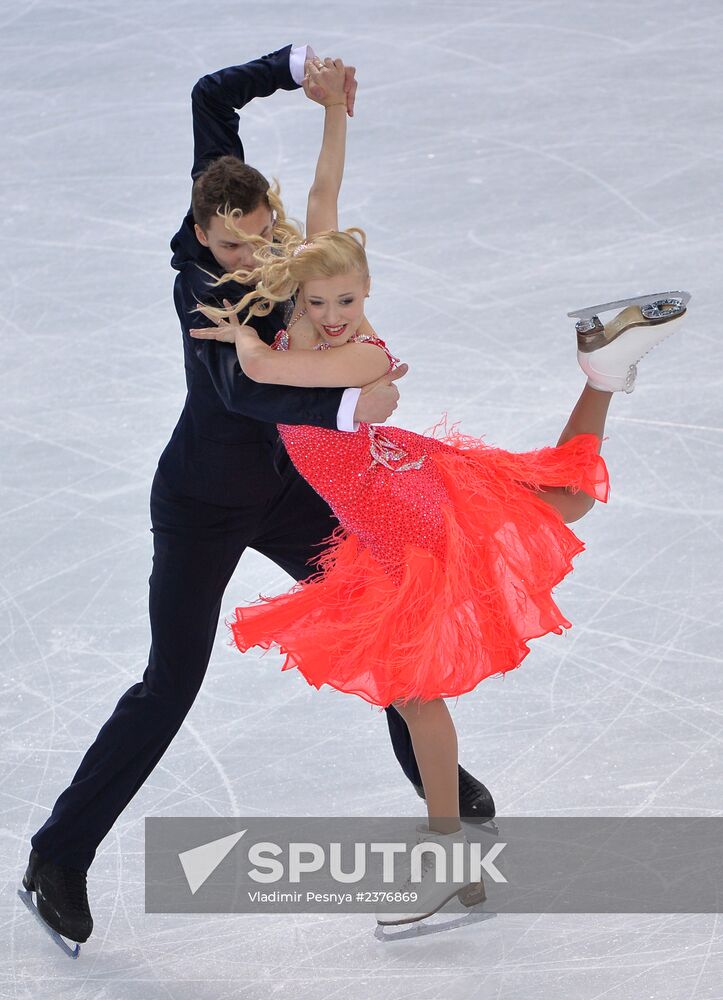 2014 Winter Olympics. Figure skating. Ice dance. Short program