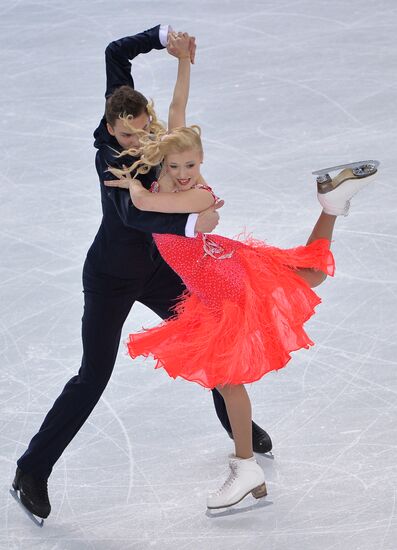 2014 Winter Olympics. Figure skating. Ice dance. Short program