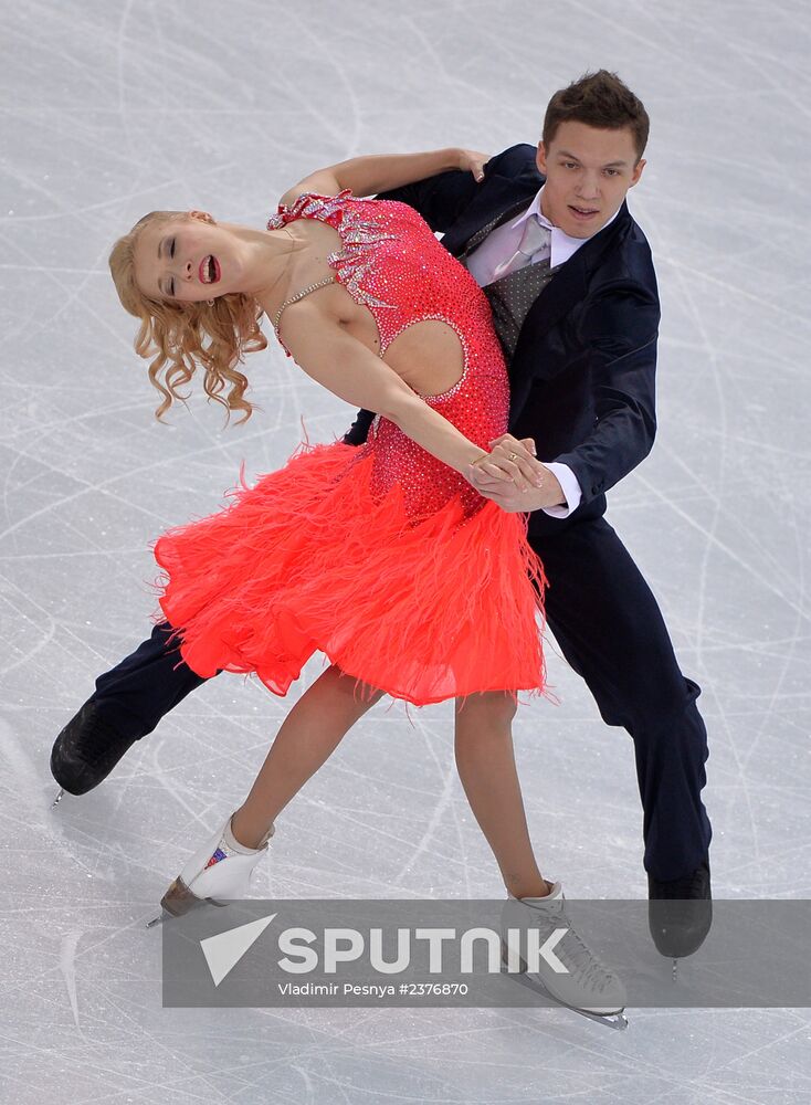 2014 Winter Olympics. Figure skating. Ice dance. Short program