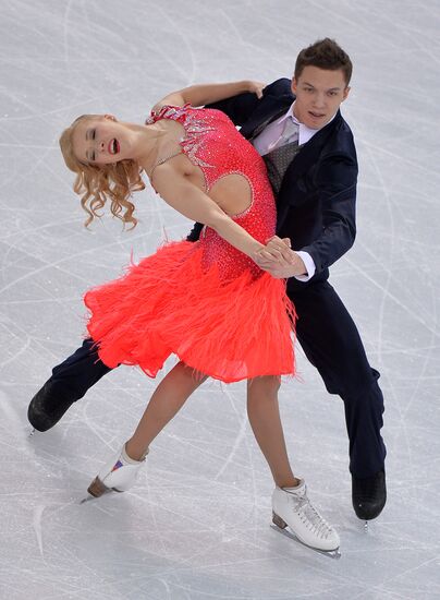 2014 Winter Olympics. Figure skating. Ice dance. Short program