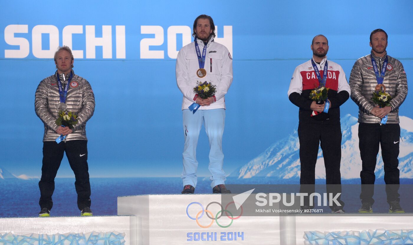 2014 Winter Olympics. Medal ceremony. Day Nine