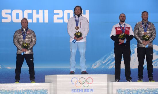 2014 Winter Olympics. Medal ceremony. Day Nine