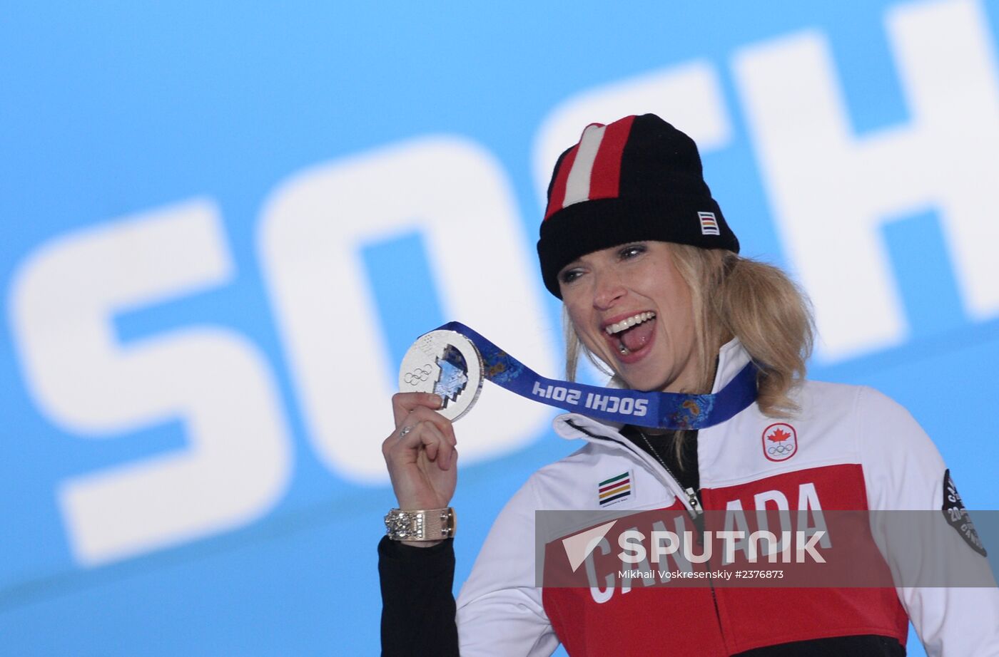 2014 Winter Olympics. Medal ceremony. Day Nine