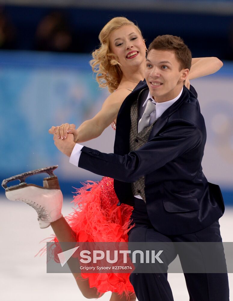 2014 Winter Olympics. Figure skating. Ice dance. Short program