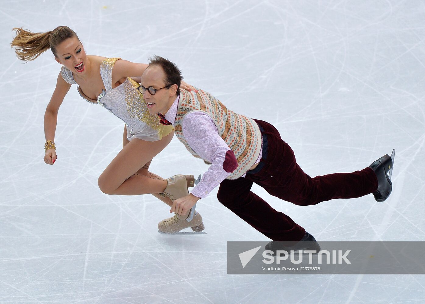 2014 Winter Olympics. Figure skating. Ice dance. Short program