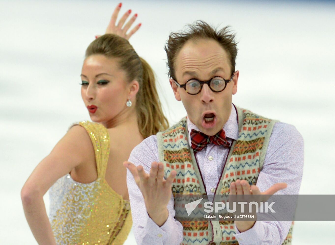 2014 Winter Olympics. Figure skating. Ice dance. Short program