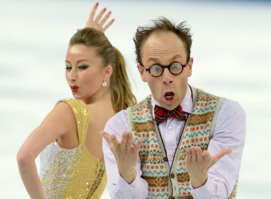 2014 Winter Olympics. Figure skating. Ice dance. Short program